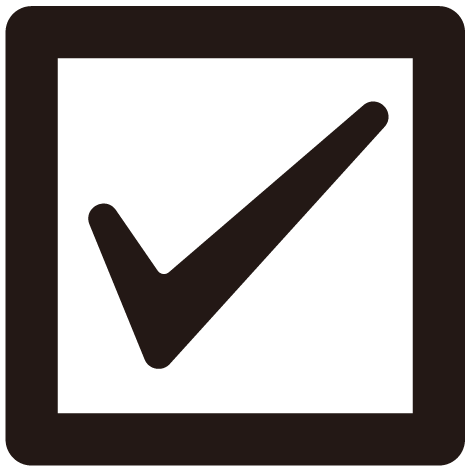 チェックマークのアイコン